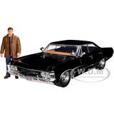 Jada Hollywood Rides Supernatural Dean Winchester 1967 Impala SS Sport Sedan 1:24 Scale Die-Cast Metal Vehicle with Figure