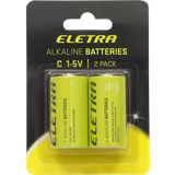Batterier - C (LR14) Batterier & Laddbart ELETRA C Alkaline 2-pack