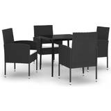Kvadratisk - Stål Matgrupper vidaXL 3099620 Patio Dining Set, 1 Table incl. 4 Chairs