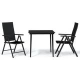 Aluminium Matgrupper Utemöbler vidaXL 3099107 Patio Dining Set, 1 Table incl. 2 Chairs