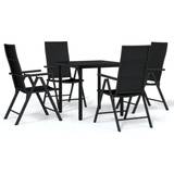 Dining table and chairs Utemöbler vidaXL 3099102 Patio Dining Set, 1 Table incl. 4 Chairs