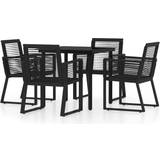 Dining table and chairs Utemöbler vidaXL 3099150 Patio Dining Set, 1 Table incl. 4 Chairs
