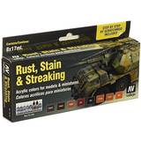 Färger Vallejo Rust, Stain & Streaking, 8x17ml