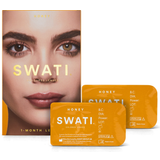Färgade linser utan styrka Swati 1-Month Lenses Honey 1-pack