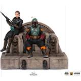 Star Wars Leksaker Star Wars Quantum Mechanix Boba Fett & Fennec Shand on Throne Deluxe 1:10 Statue