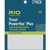 RIO Flugfiskelinor Fiskeutrustning RIO PowerflexPlus Leader 9ft 5X 0,15mm/2,7kg 2-pack
