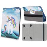 Vita Surfplattaskal GreenGo Case Unicorn (iPad mini) Blå/vit