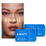 Blåa Kontaktlinser Swati 1-Month Lenses Sapphire 1-pack