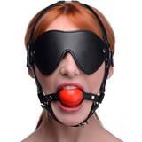 Strict Kinky Adjustable Harness With Blindfold And Ball Gag