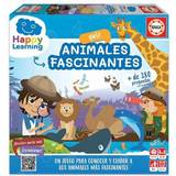 Educa Plastleksaker Babyleksaker Educa Utbildningsspel Happy Learning Quiz Animales Fascinantes 109 Delar