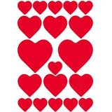 Herma Pyssel Herma stickers Decor hjärtan röd (3)