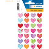 Herma Pyssel Herma stickers Decor hjärtan färgglada (3)