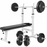 Gorilla Sports Bench Press With Weight Set 100kg