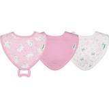 Green Sprouts Muslin Stay-dry Teether Bibs Made from Organic Cotton Pink Bunny 3 pack