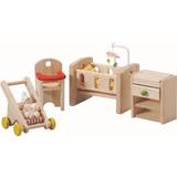 Plantoys Dockhusmöbler Dockor & Dockhus Plantoys Nursery Doll Cabinet Furniture