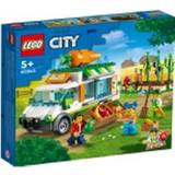 Bondgårdar Lego Lego City Farmers Market Van 60345