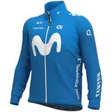 Kläder Alé Movistar Team 2021 Thermal Jacket Men - Blue