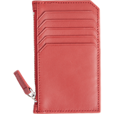 Royce Zippered Credit Card Wallet - Red