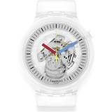 Transparent Armbandsur Swatch Clearly Bold Clear (SB01K100)