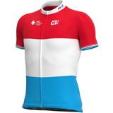 Kläder Alé Groupama FDJ Short Sleeve Jersey Luxembourgian Champion 2022 Men - Red/Blue/White