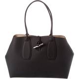 Longchamp Svarta Handväskor Longchamp Roseau Tote Handbag