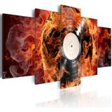 Vinyl Inredningsdetaljer Arkiio Vinyl on fire 100x50 Tavla