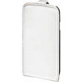 Hama Plånboksfodral Hama Smart Cover White Slim with magnetic lock for iPhone 5/5s/SE