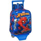 Spiderman "Skolväska med hjul Great Power Röd Blå (22 x 28 x 10 cm)