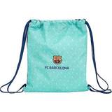 Blåa Gymnastikpåsar FC Barcelona Backpack with Strings Turquoise