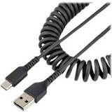 Spiral - USB-kabel Kablar StarTech Coiled USB A-USB C 0.5m