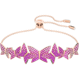 Swarovski Lilia Butterfly Bracelet - Rose Gold/Transparent/Pink