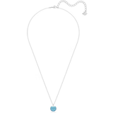 Swarovski Ginger Pendant Necklace - Silver/Transparent/Blue