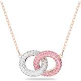 Swarovski Stone Necklace - Rose Gold/Pink/Transparent