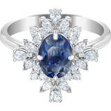 Swarovski Palace Motif Ring - Silver/Blue/Transparent
