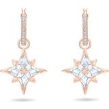 Swarovski Symbolic Star Hoop Earrings - Rose Gold/Transparent