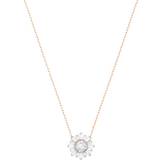 Swarovski Sunshine Pendant Necklace - Rose Gold/Transparent