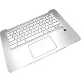 HP Silver Skal & Fodral HP Top Cover Bærbar tastatur til udskiftning Sølv