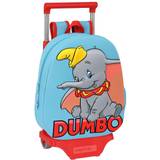 Disney Röda Väskor Disney 3D School Bag with Wheels Dumbo Red Light Blue