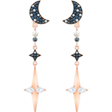 Swarovski Symbolic Moon and Star Earring - Rose Gold/Pearls/Multicolour
