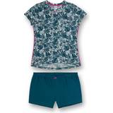 Korta ärmar Pyjamasar Sanetta Girl's Caribbean Nights Short Pajama Set - Blue (245188-50365)