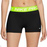 54 - Dam Shorts Nike Pro 365 3" Shorts Women - Black/Volt/White