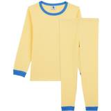 Gula Nattplagg Petit Bateau Unisex Pinstriped Organic Cotton Pyjamas - Orge Yellow/Marshmallow (A03G102040)