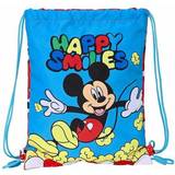 Blåa Väskor Safta "Skopåse med remmar Mickey Mouse Happy Smiles (26 x 34 x 1 cm)