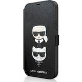 Karl Lagerfeld Plånboksfodral Karl Lagerfeld Saffiano & Choupette Case for iPhone 12 mini