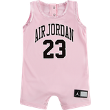 Ärmlösa Jumpsuits Barnkläder Nike Infant Jordan Jersey Romper - Pink Foam/Black (656169-A9)