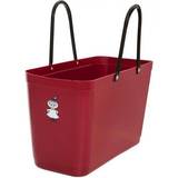 Hinza Röda Handväskor Hinza Shopping Bag Large (Green Plastic) - Wine Red