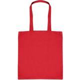 Dragkedja Tygkassar Absolute Apparel Cotton Shopper Bag (One Size) (Red)