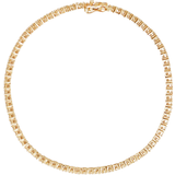 Anine Bing Tennis Bracelet - Gold/Diamonds