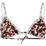 Leopard Badkläder Calvin Klein Triangle Bikini Top - Animal