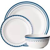 Premier Housewares Serviser Premier Housewares Porcelain 12pc Blue Servis